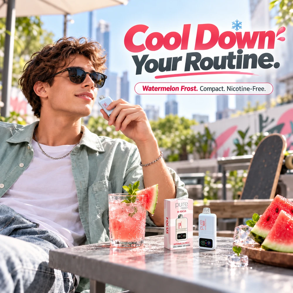 Nicotine-free vape lifestyle and flavor category